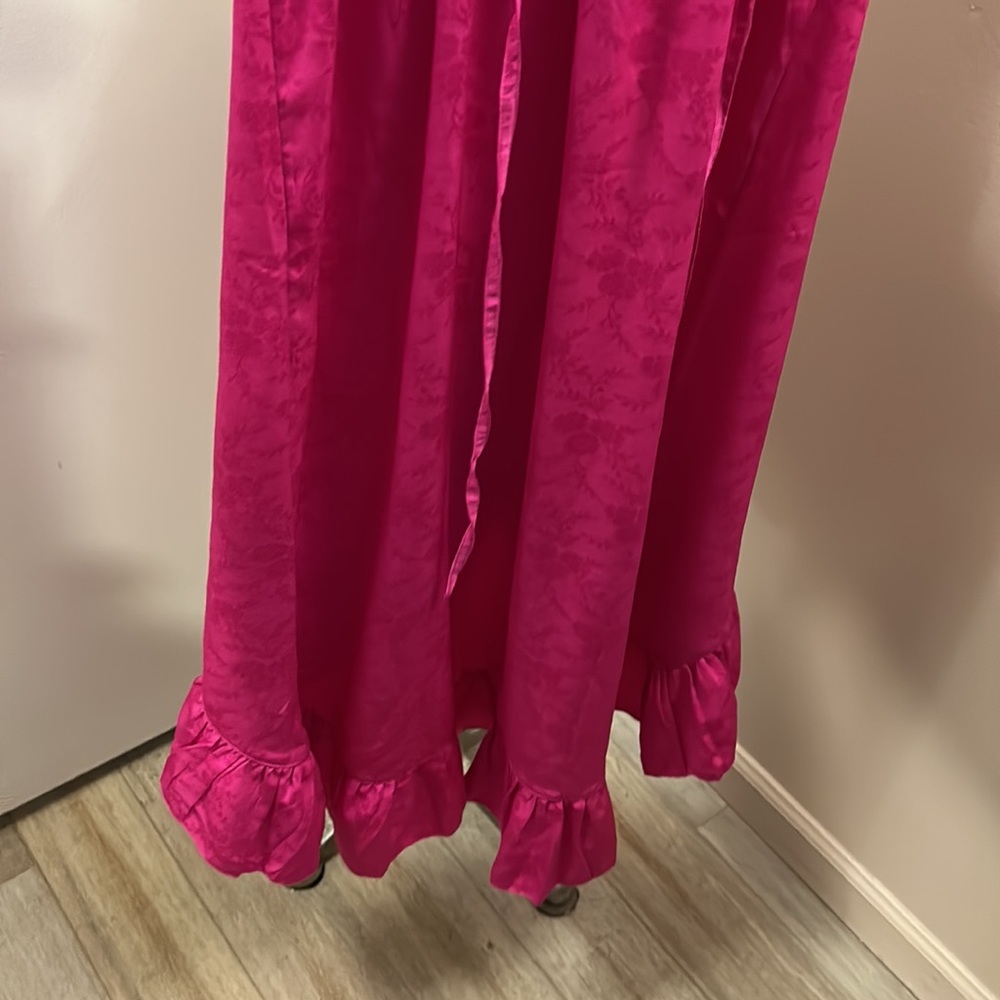 TOPSHOP Fuchsia Wrap Dress Layered with Ruffles size 0 - Picture 12 of 13